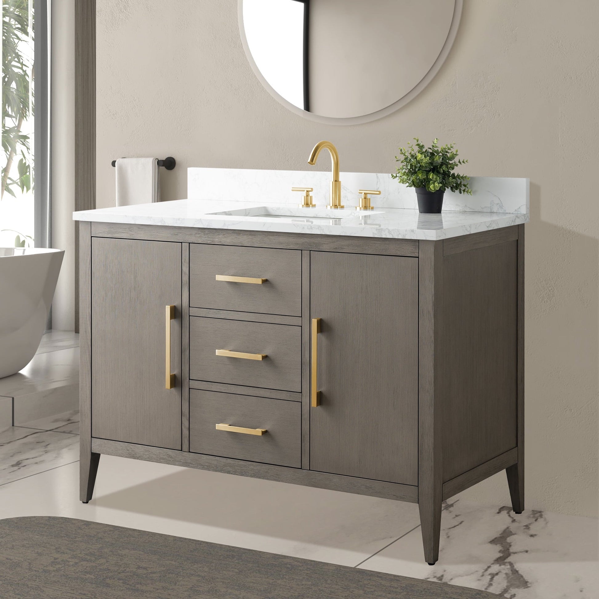 Driftwood Gray / Golden Brushed