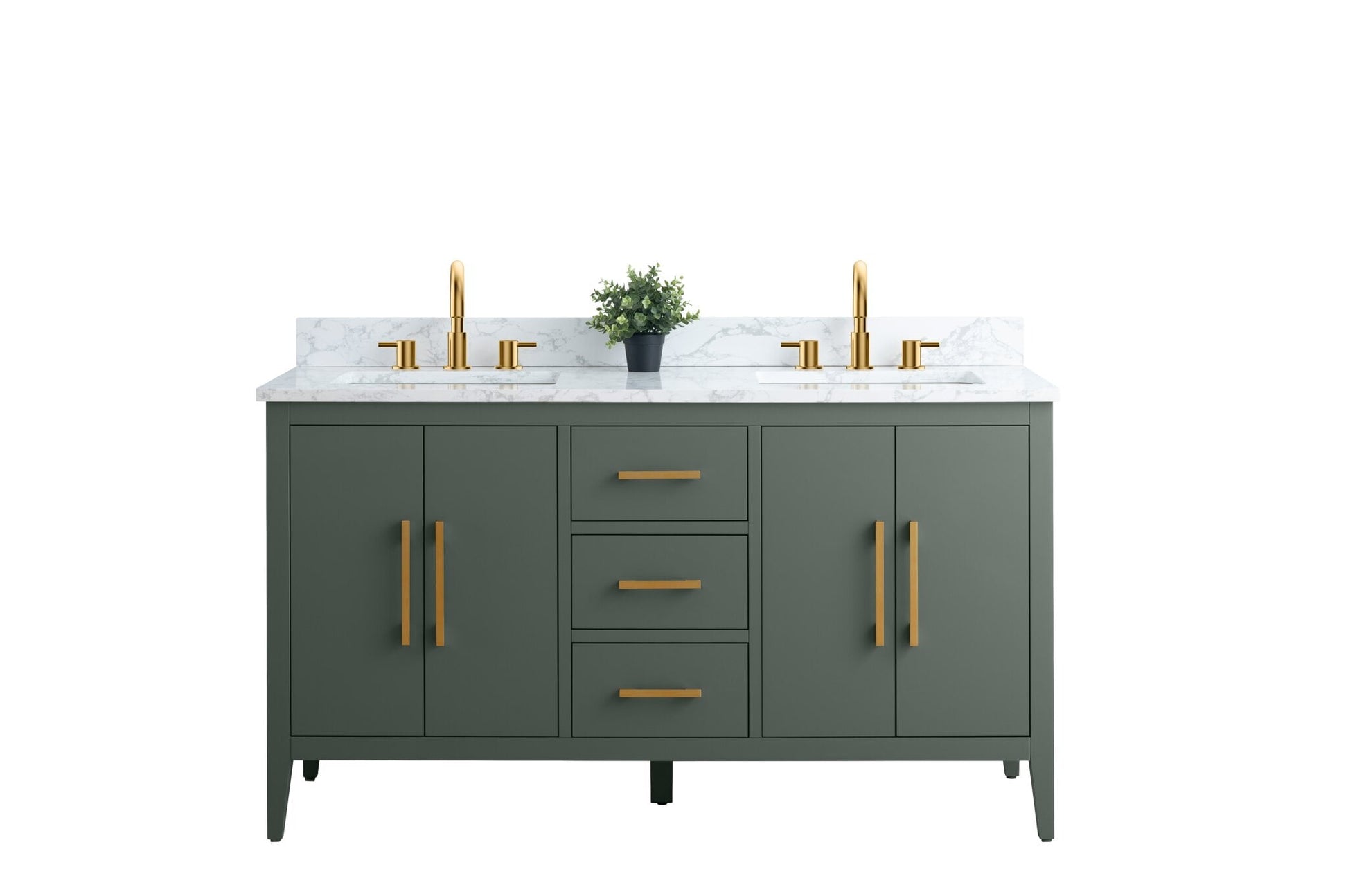 Vintage Green / Golden Brushed