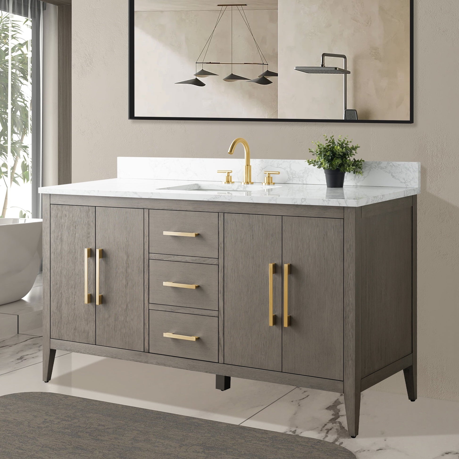 Driftwood Gray / Golden Brushed