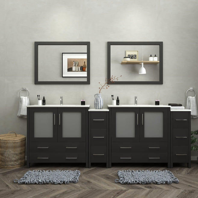 96 inch double clearance sink bathroom vanity