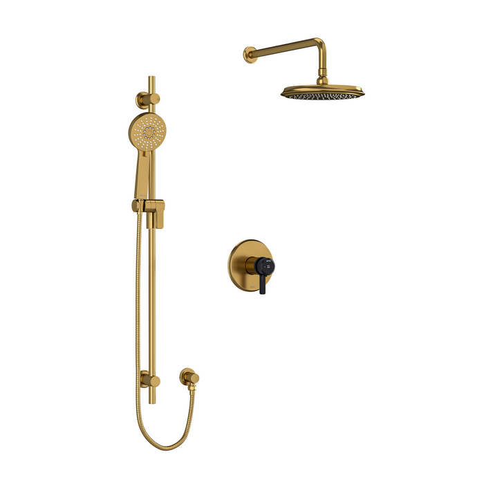Brushed Gold Black / Wall Arm