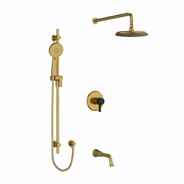 Brushed Gold Black / Wall Arm