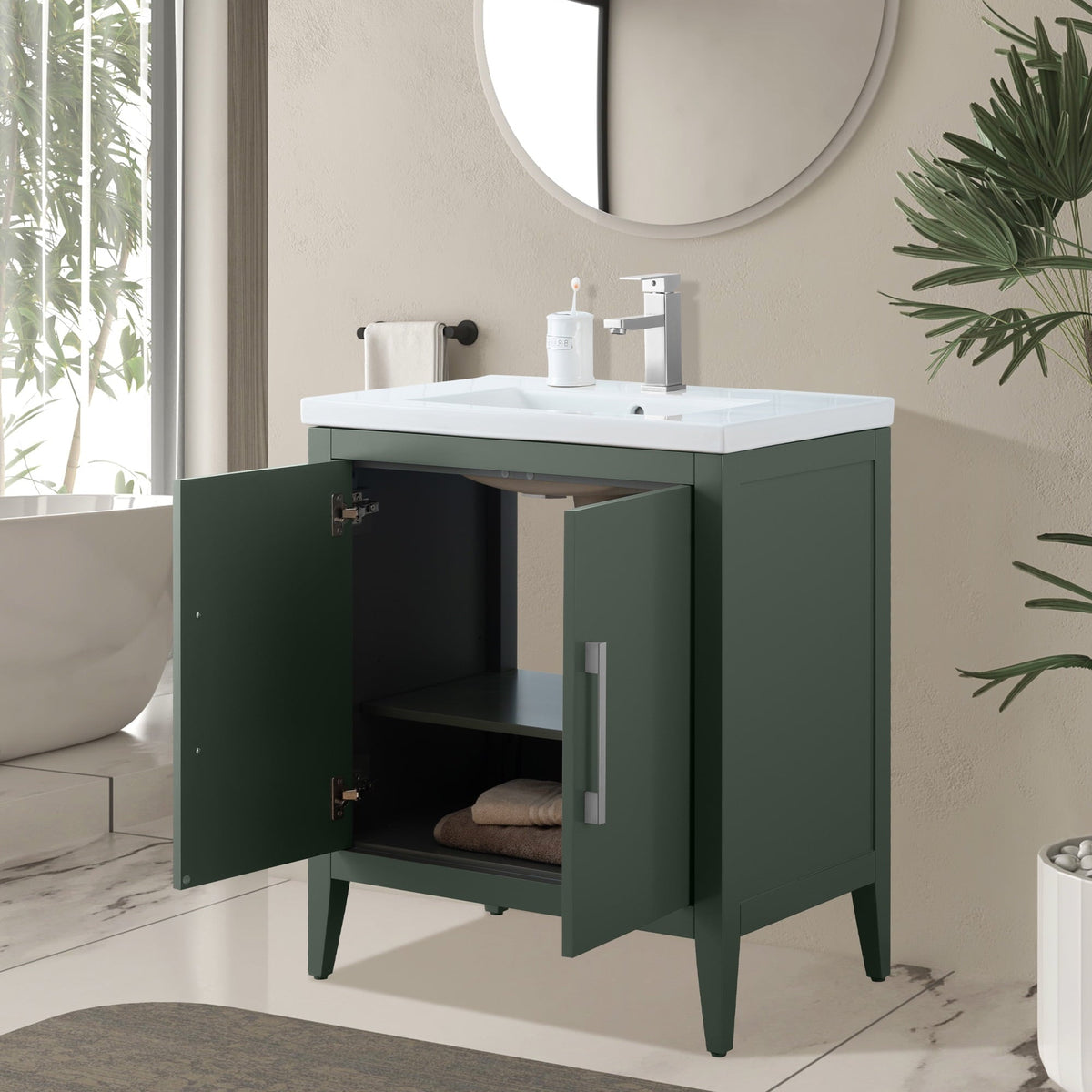 Vintage Green / Brushed Nickel