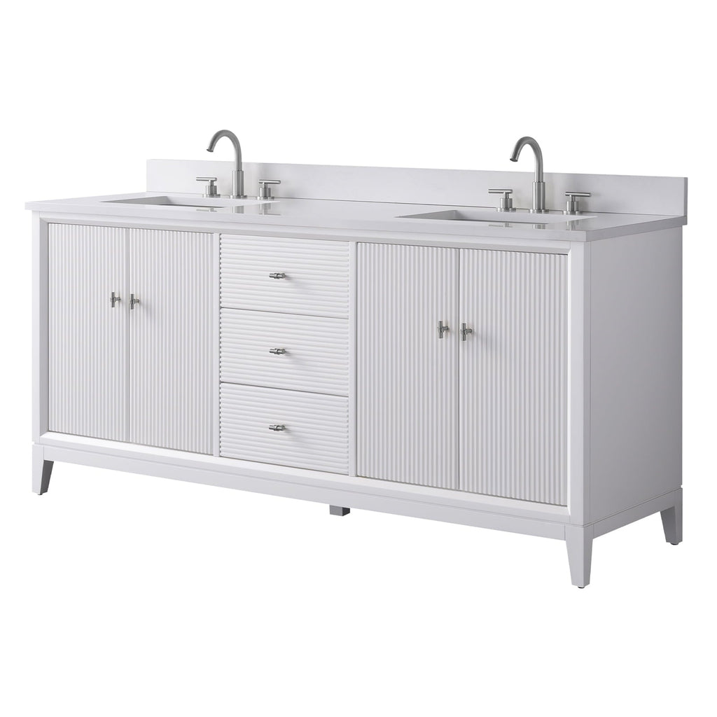 Linear White / Brushed Nickel