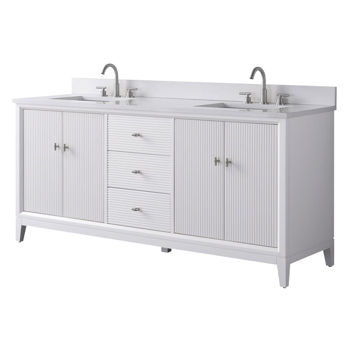 Linear White / Brushed Nickel