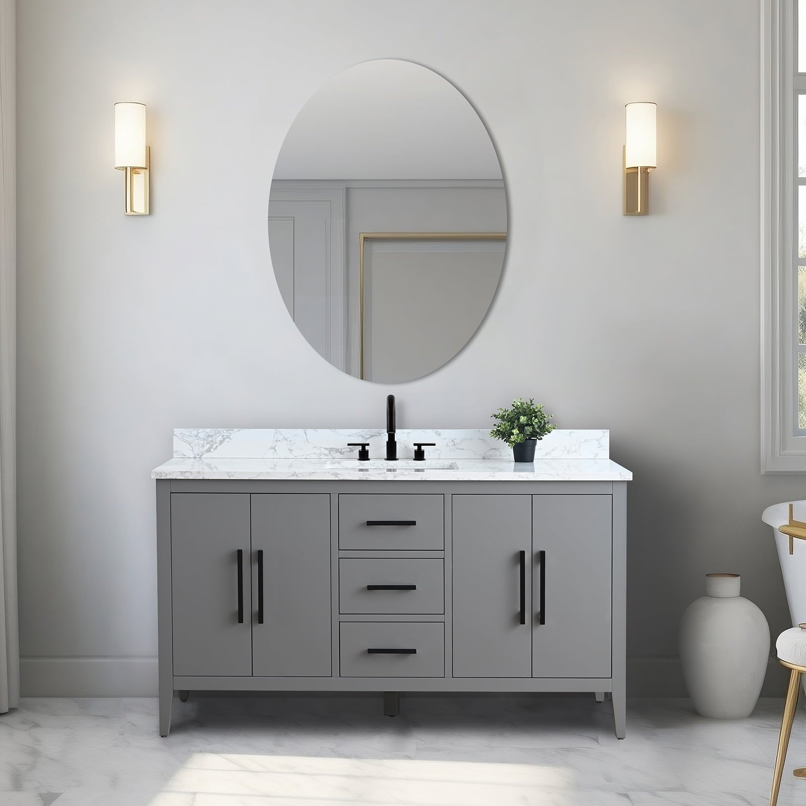 Cashmere Gray / Matte Black