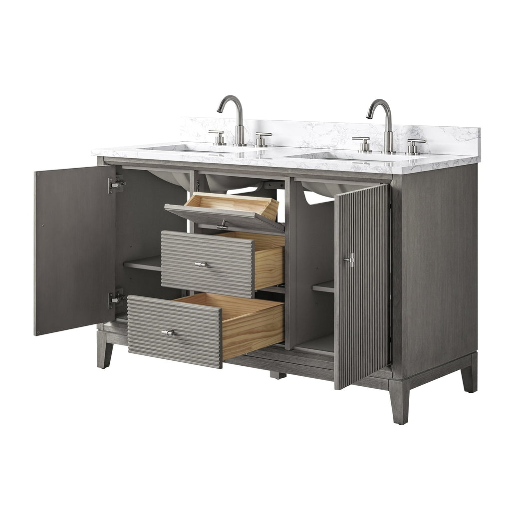 Linear Driftwood Gray / Golden Brushed