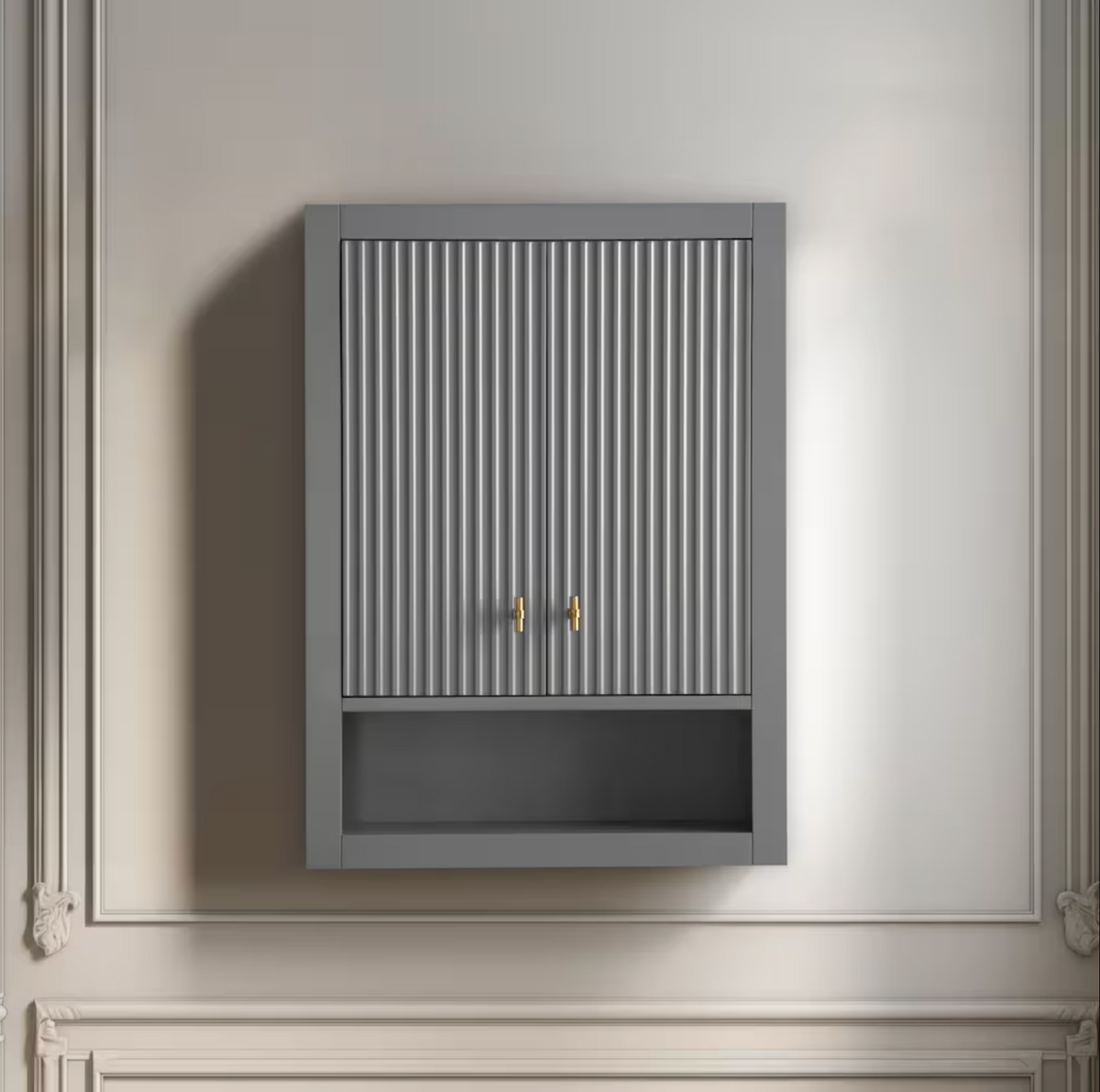 Linear Cashmere Gray / Brushed Gold