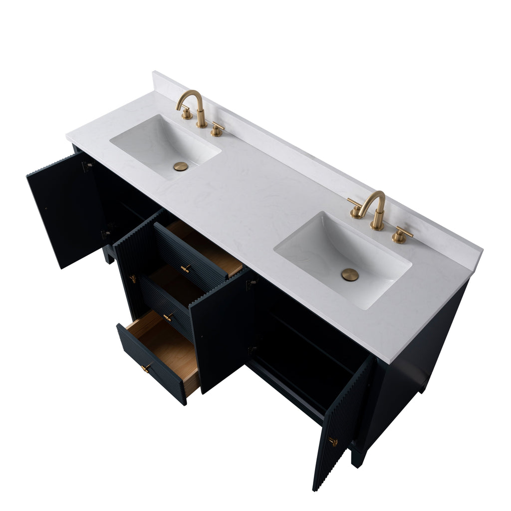 Linear Vintage Spruce Blue / Brushed Nickel