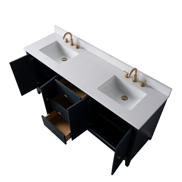 Linear Vintage Spruce Blue / Brushed Nickel