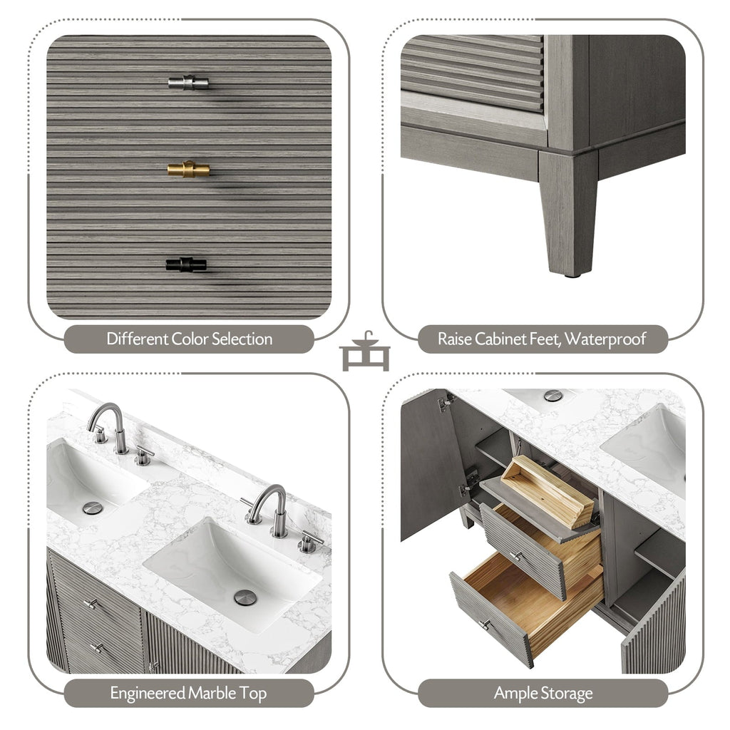 Linear Driftwood Gray / Matte Black