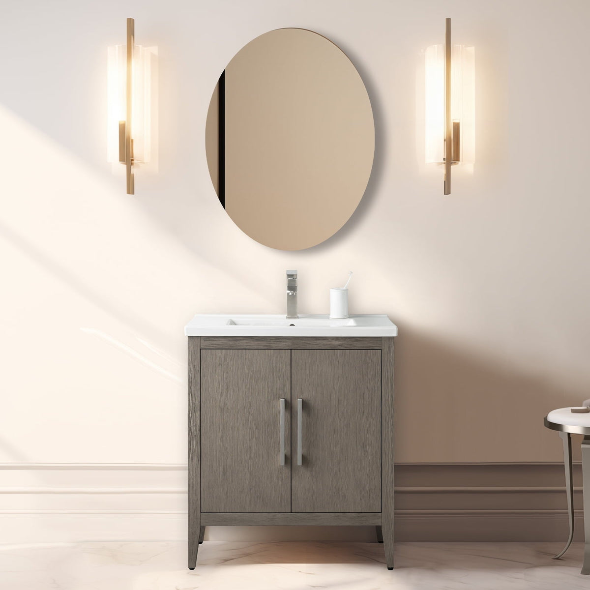 Driftwood Gray / Brushed Nickel