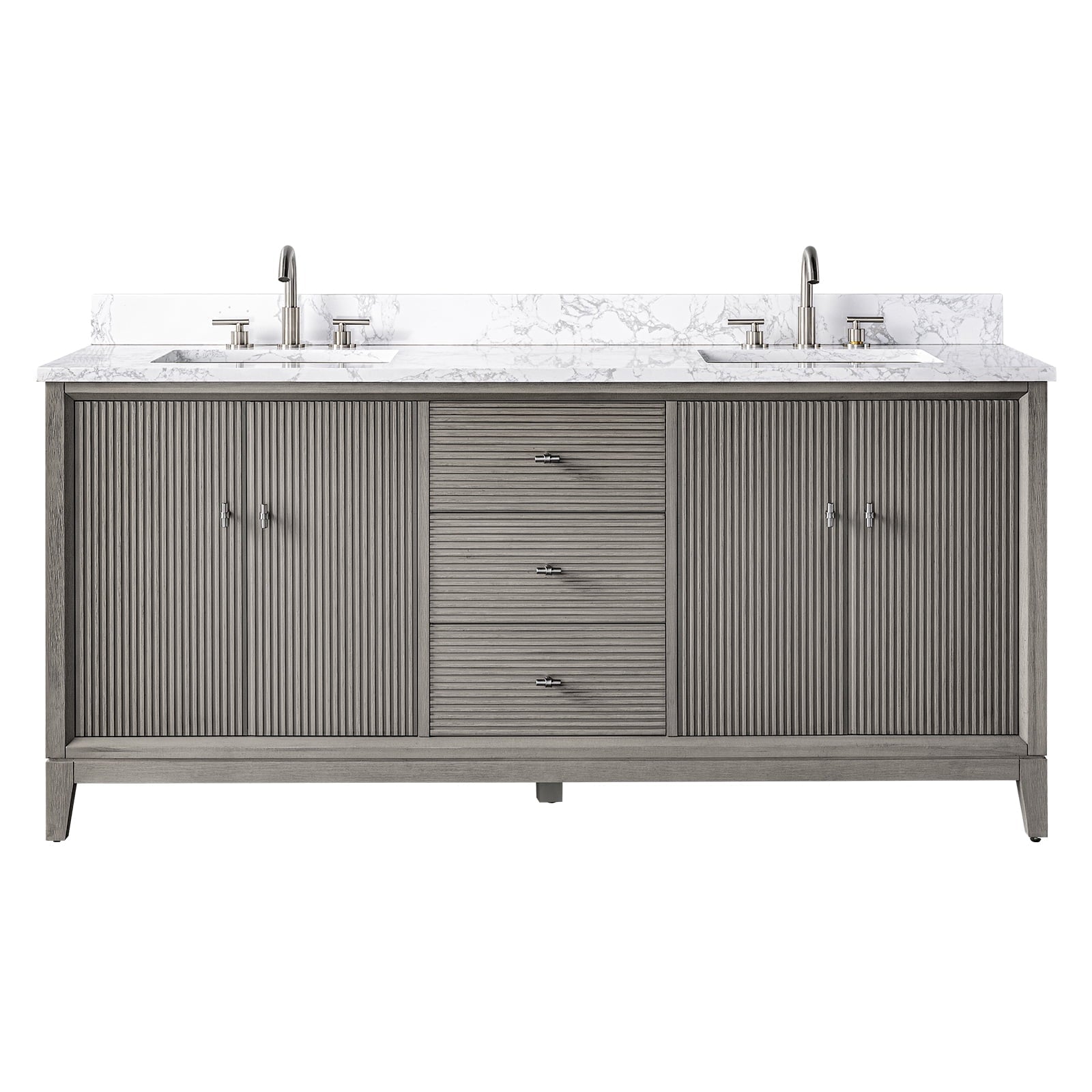 Linear Driftwood Gray / Brushed Nickel