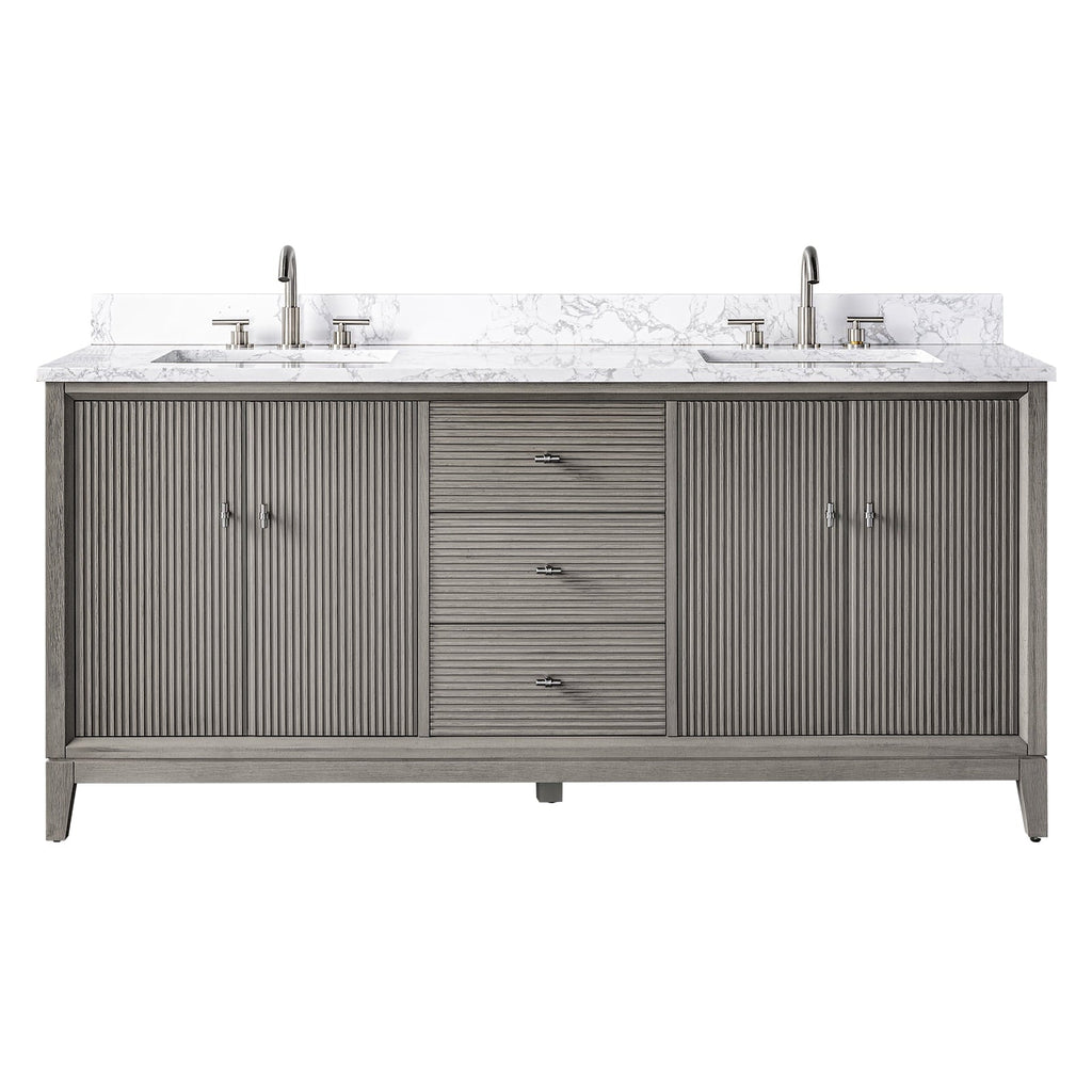 Linear Driftwood Gray / Brushed Nickel