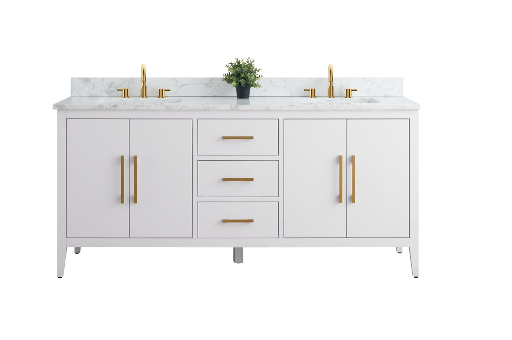 White / Golden Brushed