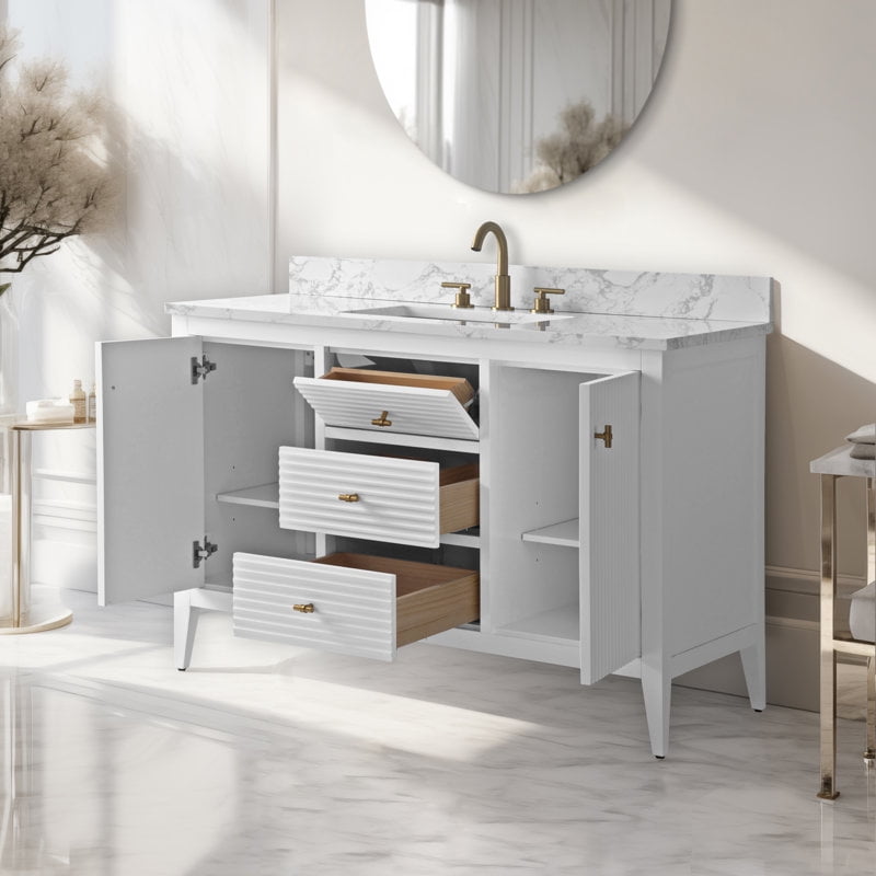 Linear White / Golden Brushed