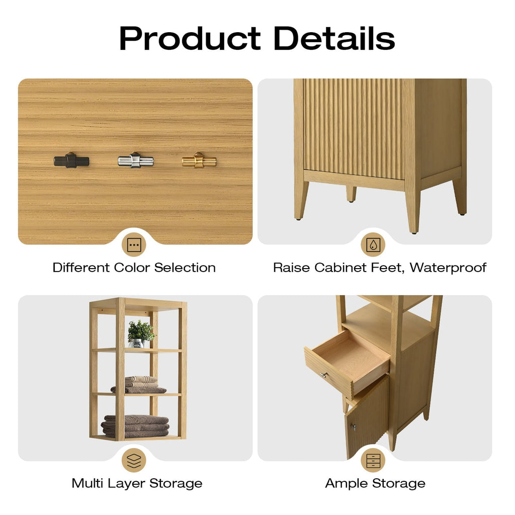 Linear Natural Oak / Matte Black