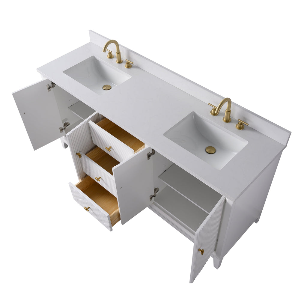 Linear White / Golden Brushed