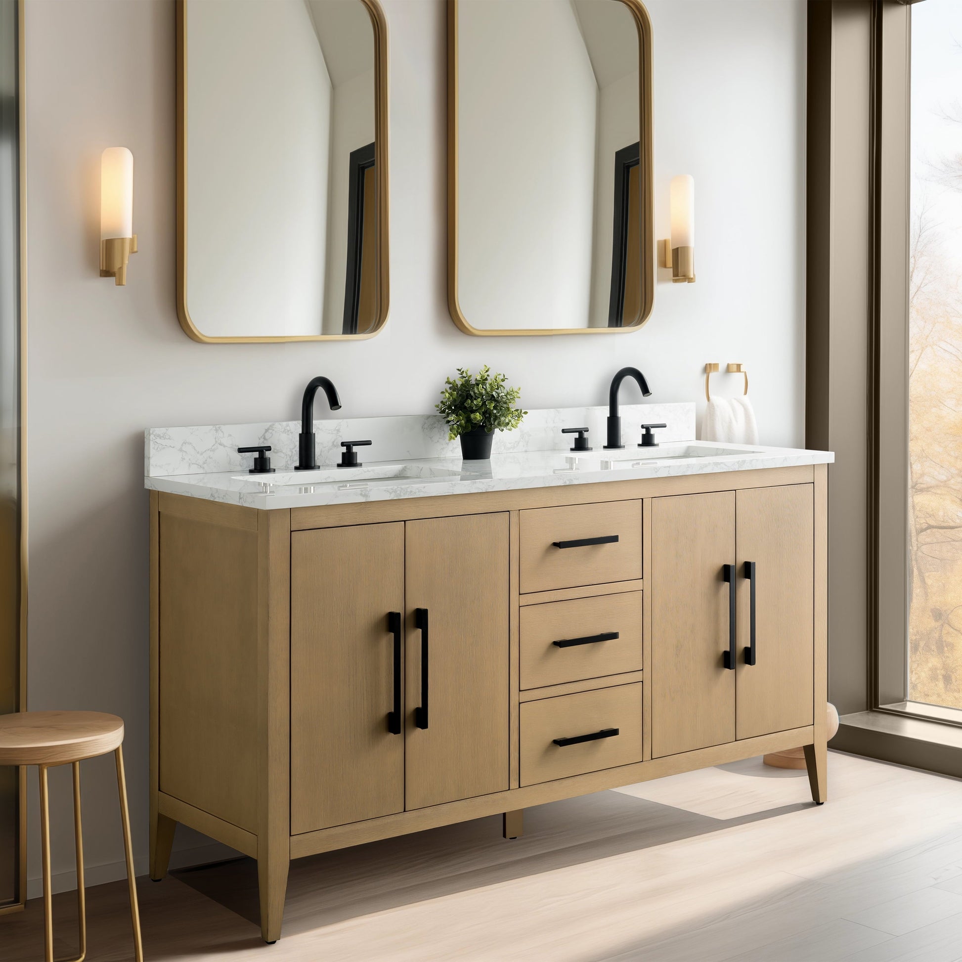 Natural Oak / Matte Black