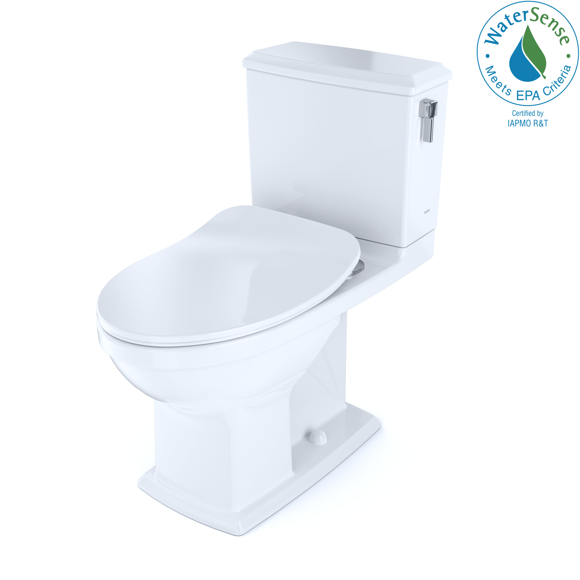 TOTO Connelly Two Piece Elongated Dual Flush 1.28 and 0.9 GPF with Cefiontect and Right Lever - Washlet+ Ready