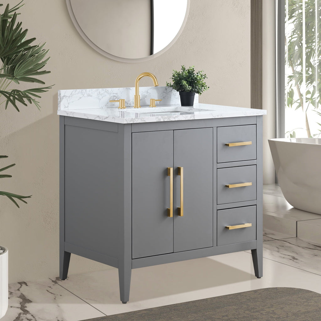 Cashmere Gray / Golden Brushed