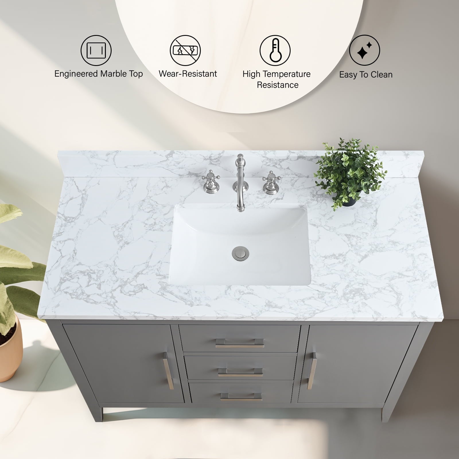 Cashmere Gray / Brushed Nickel