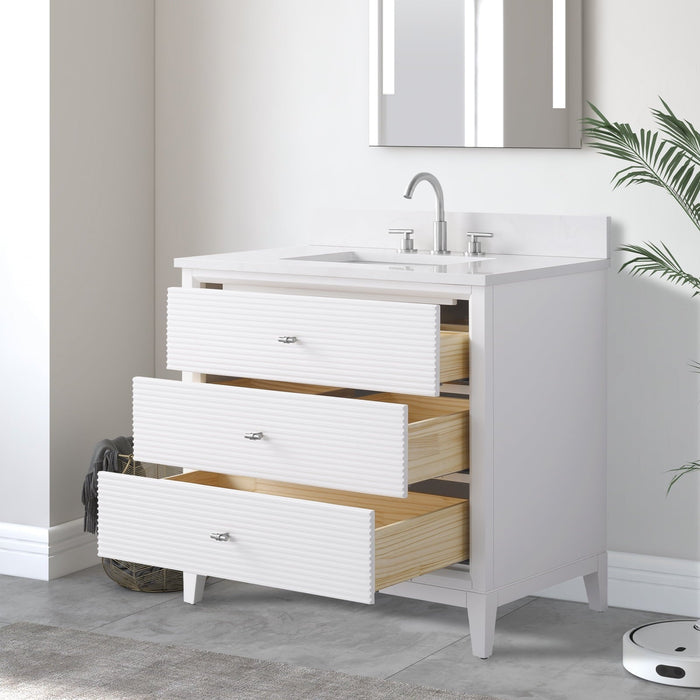 Linear White / Brushed Nickel