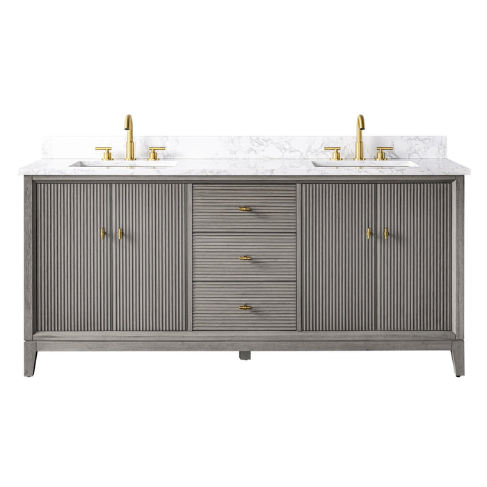 Linear Driftwood Gray / Golden Brushed