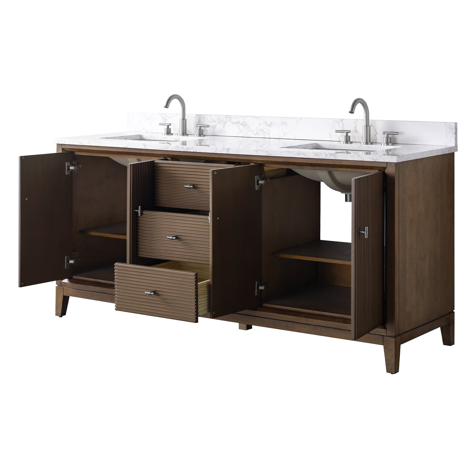 Linear Walnut / Brushed Nickel