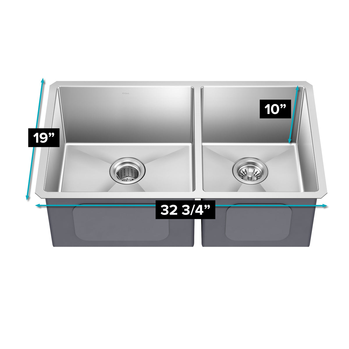 Stainless Steel / Double Bowl 60/40