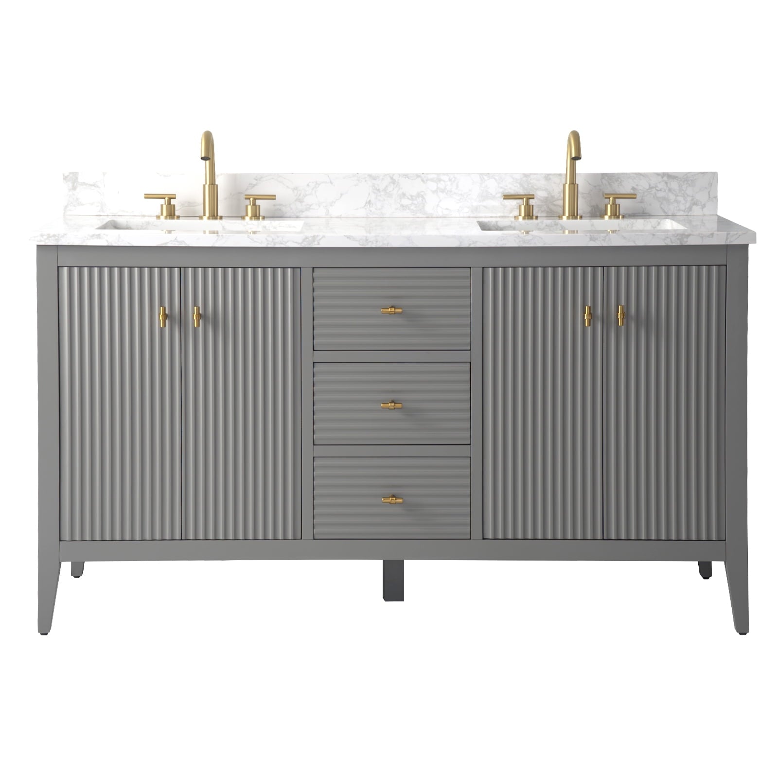 Linear Cashmere Gray / Golden Brushed