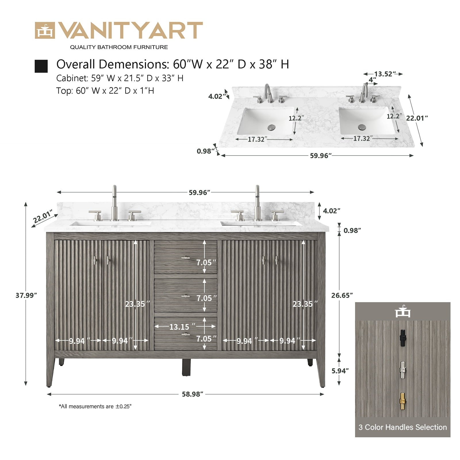 Linear Driftwood Gray / Matte Black