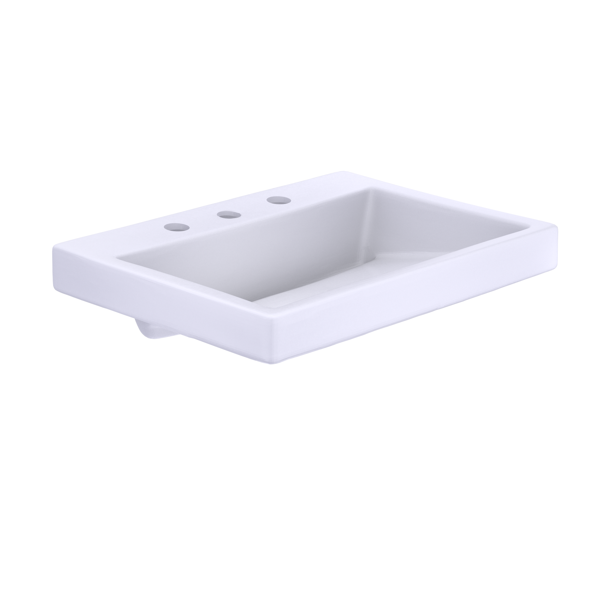 TOTO Kiwami Renesse Design I Rectangular Fireclay Vessel Bathroom Sink with Cefiontect For 8