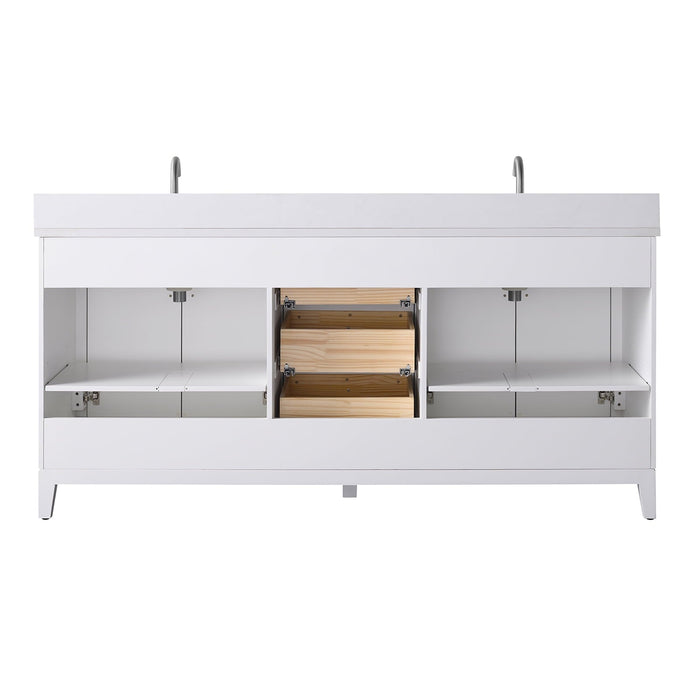 Linear White / Brushed Nickel