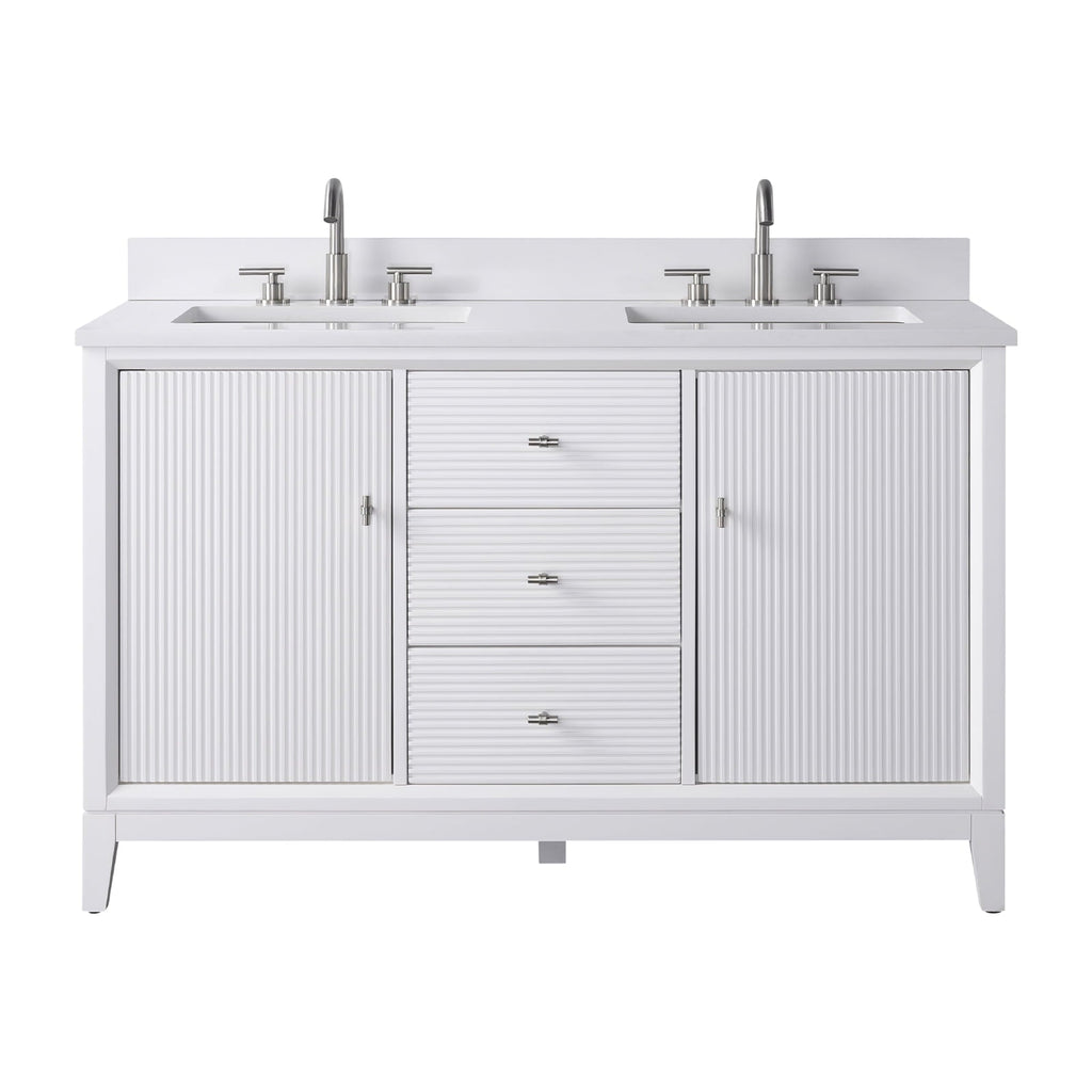 Linear White / Brushed Nickel