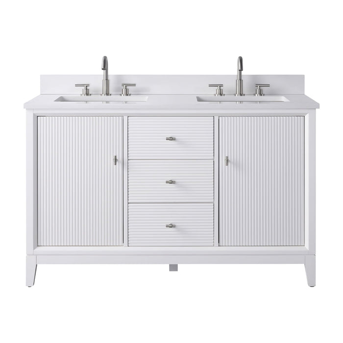 Linear White / Brushed Nickel