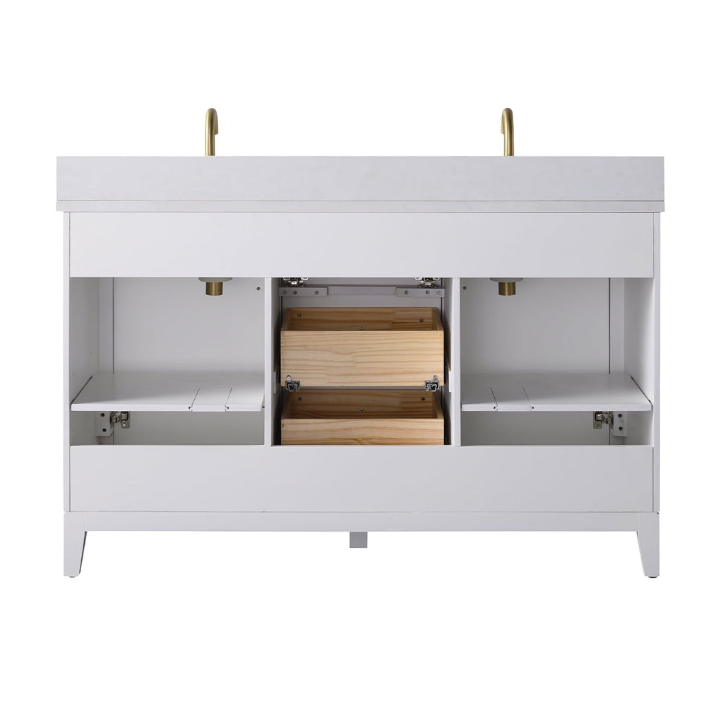 Linear White / Golden Brushed