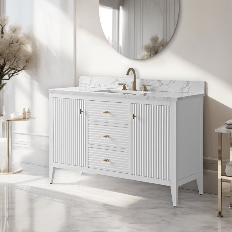 Linear White / Golden Brushed