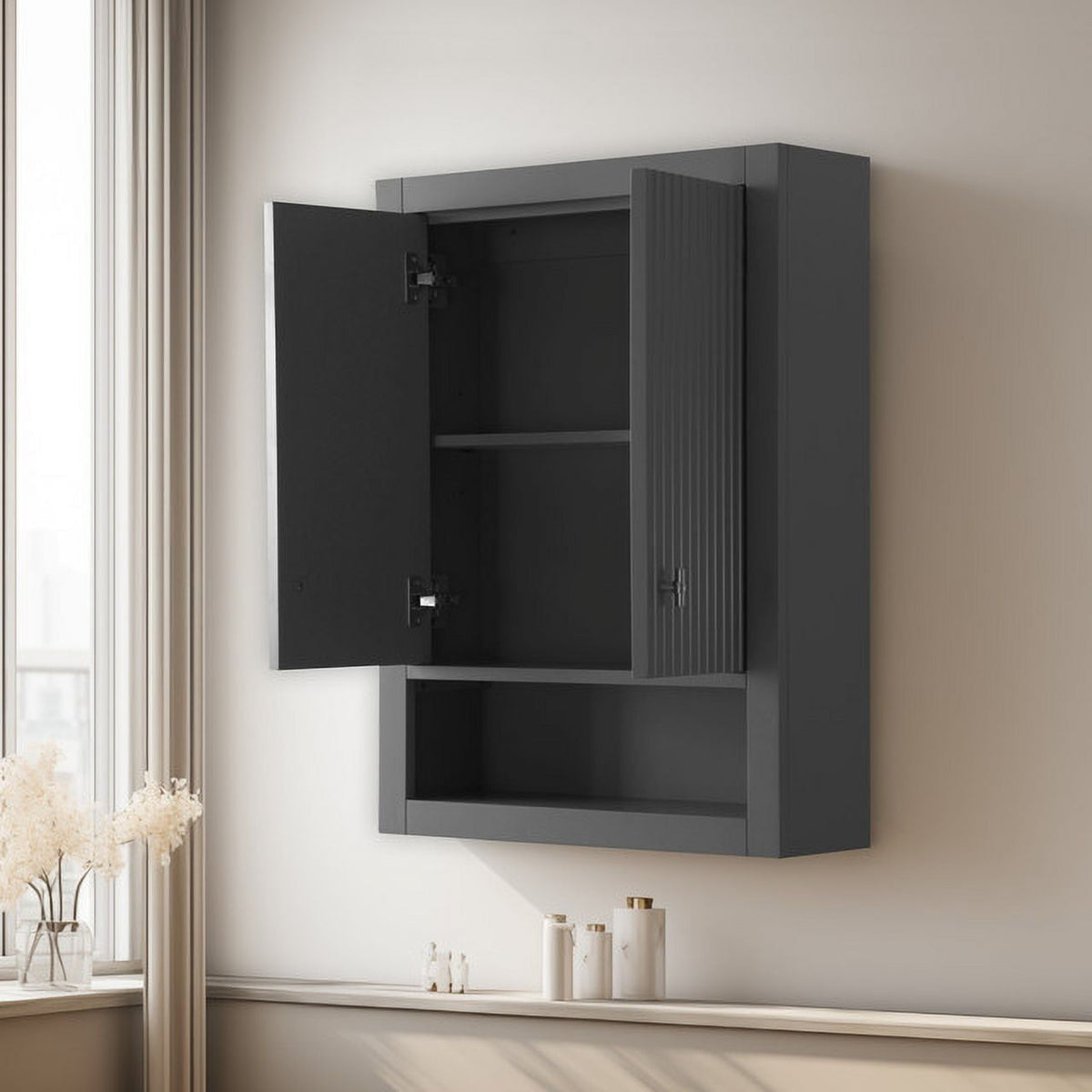 Linear Cashmere Gray / Brushed Nickel