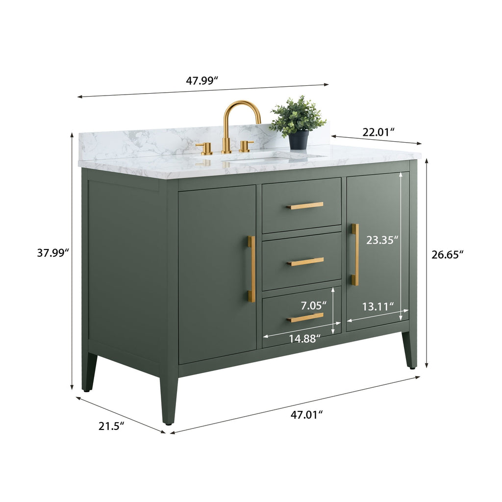 Vintage Green / Golden Brushed