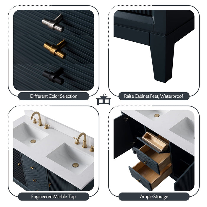 Linear Vintage Spruce Blue / Matte Black