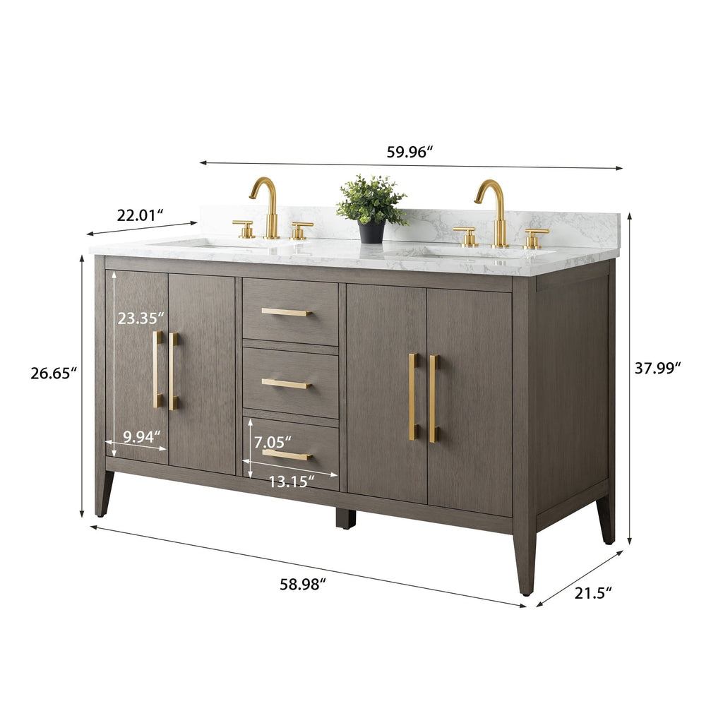 Driftwood Gray / Golden Brushed