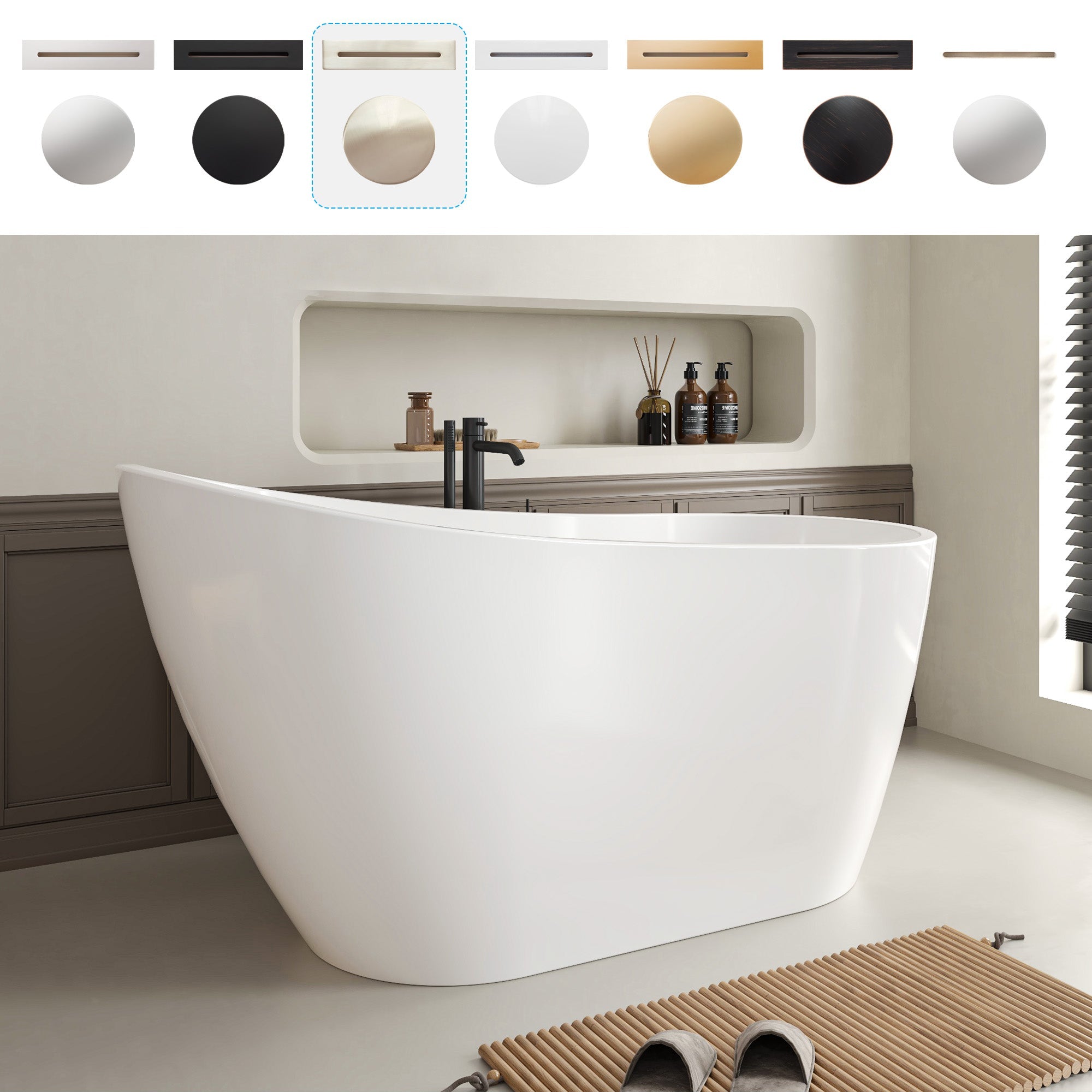 White / Brushed Nickel