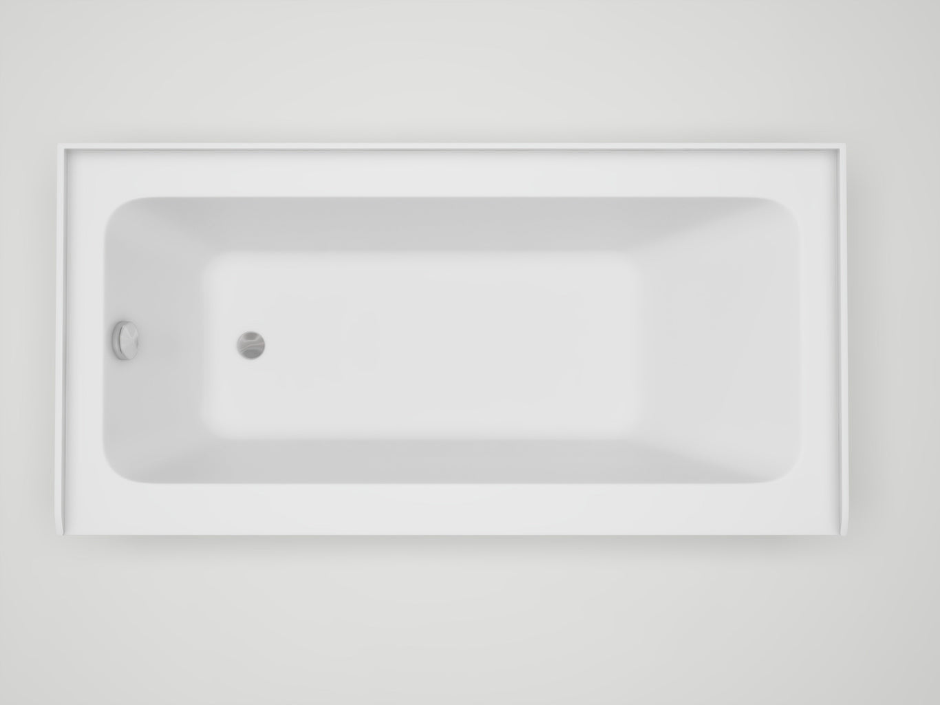 White / Polished Chrome / Right Drain