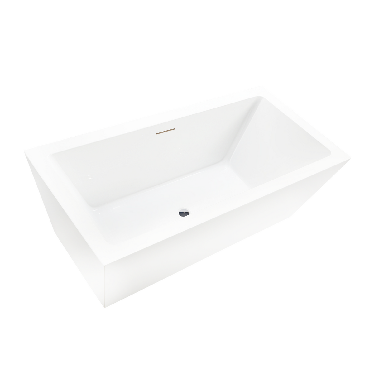 White / Integrated Overflow
