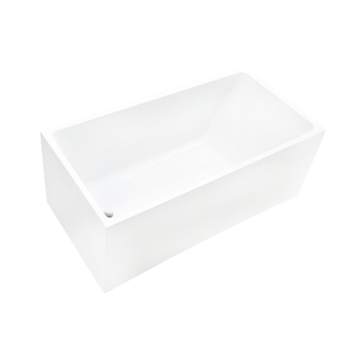 White / Integrated Overflow