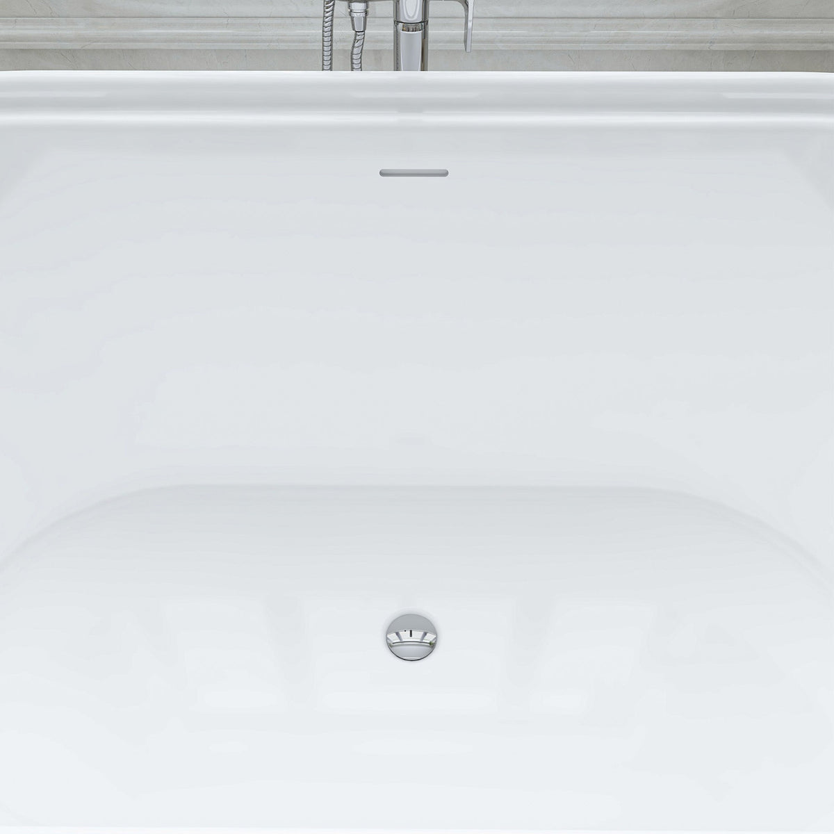 White / Integrated Overflow