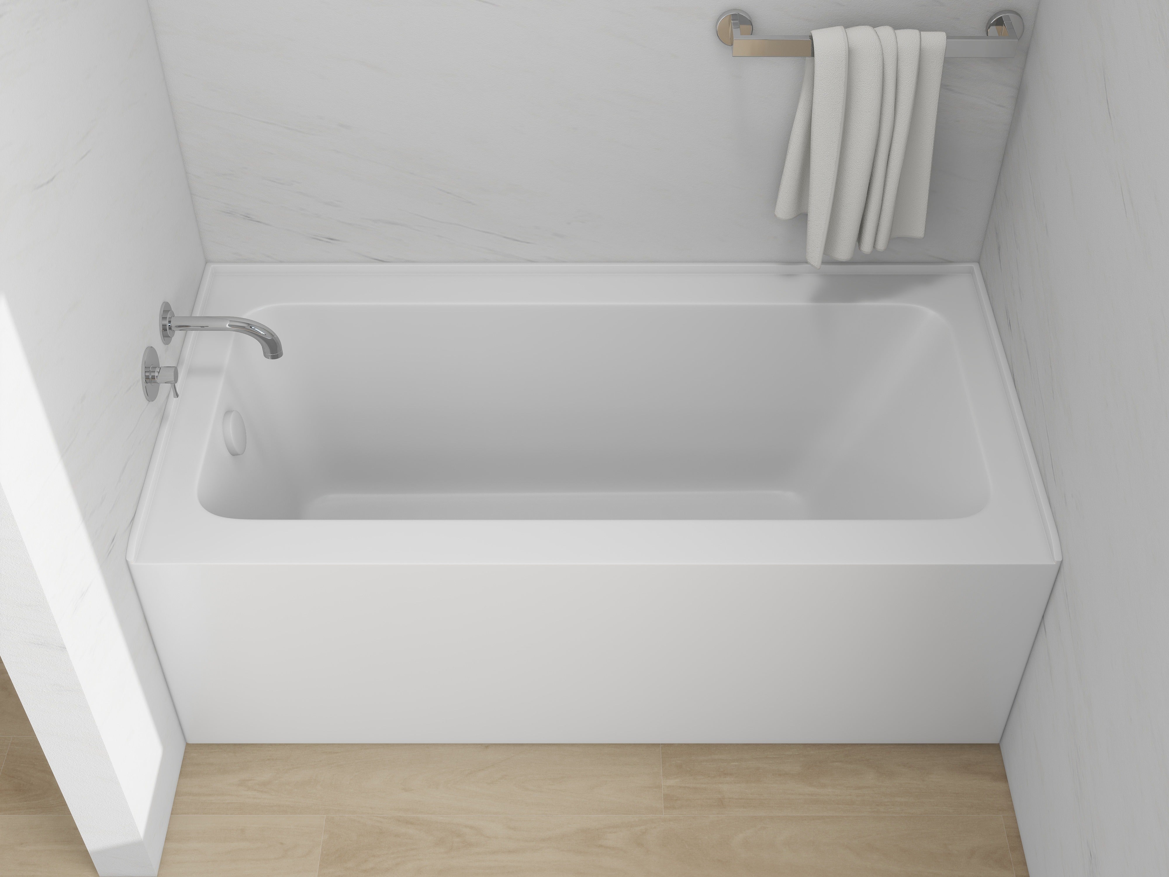 Pure White / Right Drain