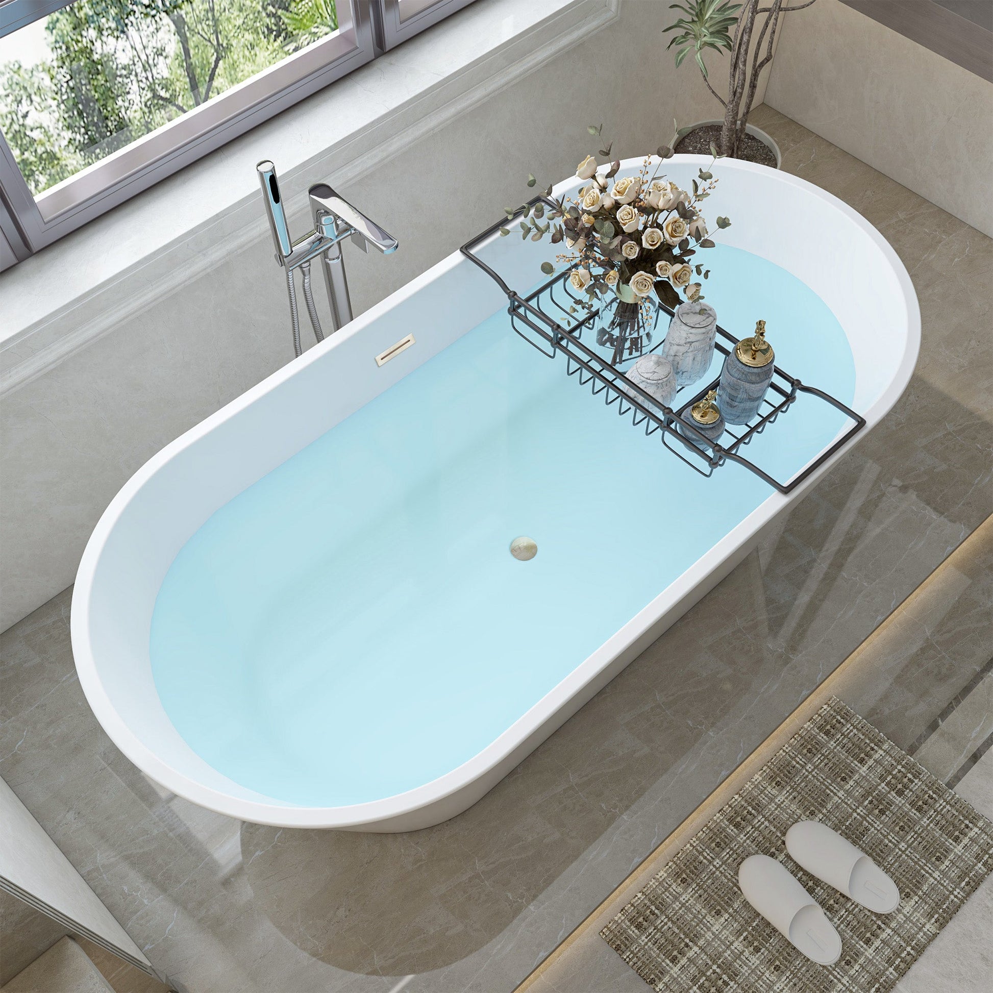 White / Brushed Nickel