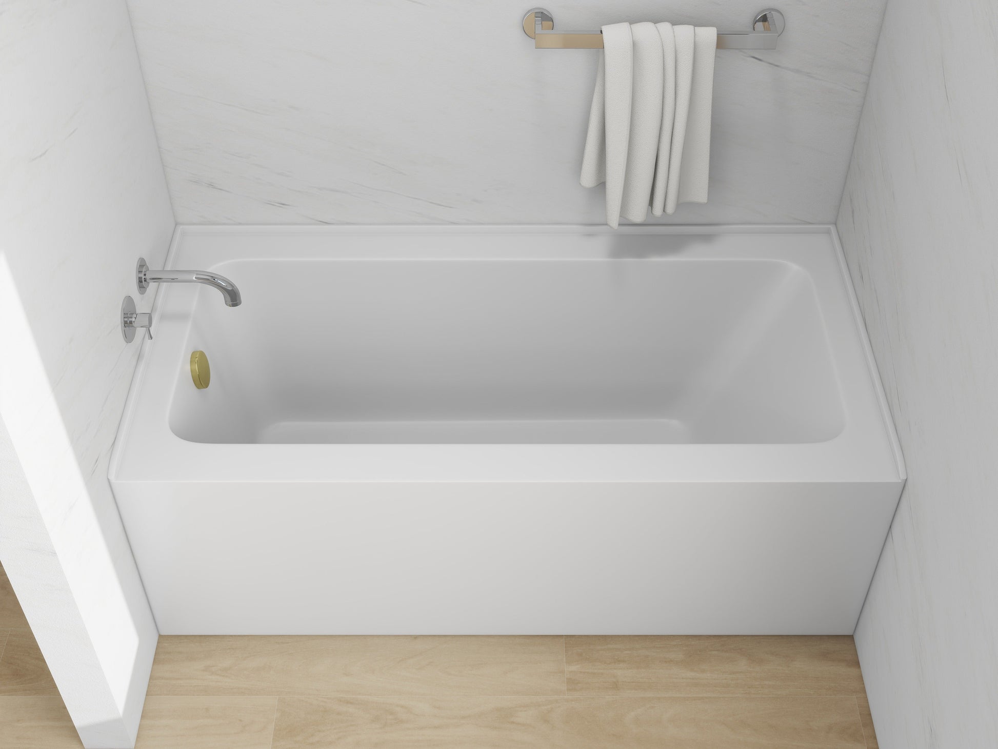 White / Titanium Gold / Right Drain